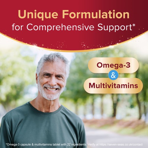 Seven Seas Omega-3 & Multivitamins Man 50+