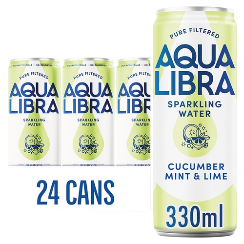Aqua Libra Cucumber, Mint & Lime Infused Sparkling Water