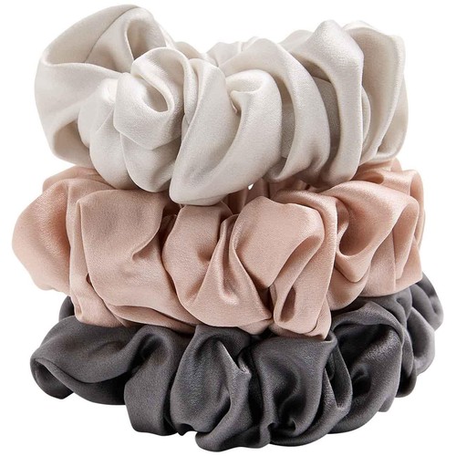 M&S 3pk Mulberry Silk Chunky Scrunchies