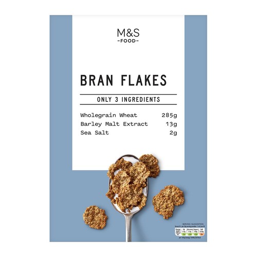 M&S Only 3 Ingredients Bran Flakes