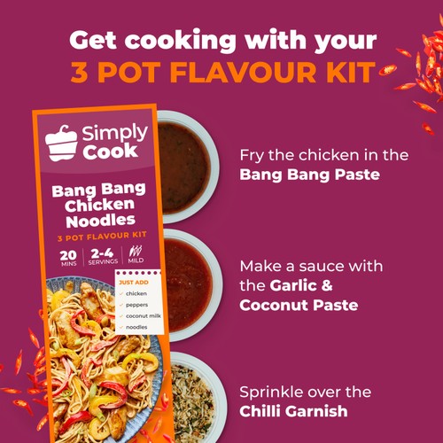 Simply Cook Bang Bang Chicken Noodles