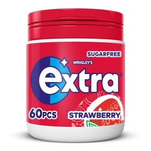 Extra Strawberry Flavour Sugarfree Chewing Gum Bottle