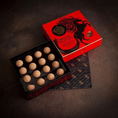 Willie's Cacao Dark Chocolate Praline Truffles Gift Box