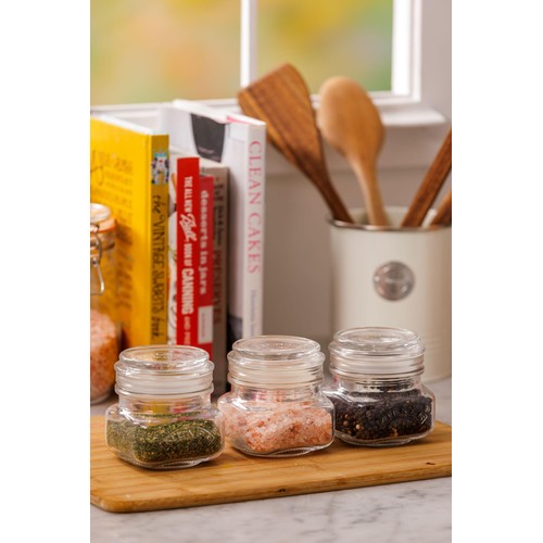 Kilner Square Push Top Jars Set of 3 250ml