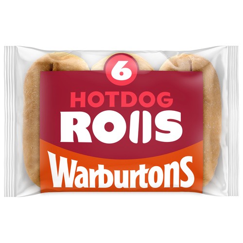 Warburtons Hot Dog Rolls