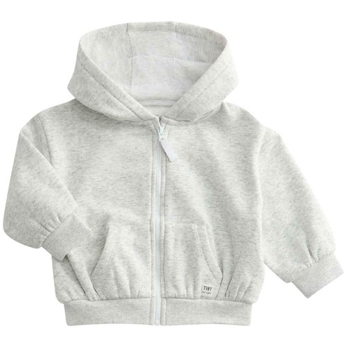 M&S Tommy Zip Up Hoodie, 12-18 Months, Grey Marl