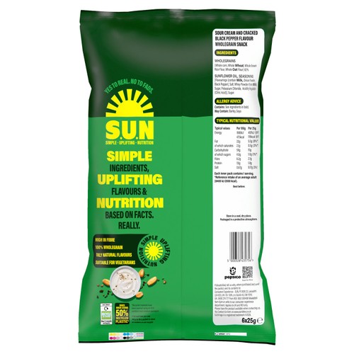 SUN Bites Sour Cream & Pepper Multigrain Multipack Snacks