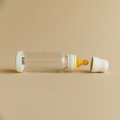 BIBS Glass Baby Bottle Medium Flow 240ml 2m+
