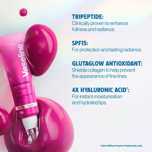 Vaseline Gluta-Hya Lip Serum Gloss Royal Plum