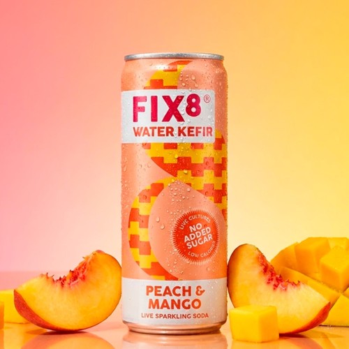 Fix8 Water Kefir Peach + Mango