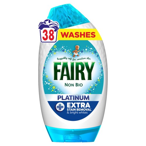 Fairy Platinum Non Bio Washing Liquid Gel 38 Washes