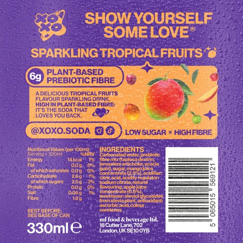 XOXO Sparkling Tropical
