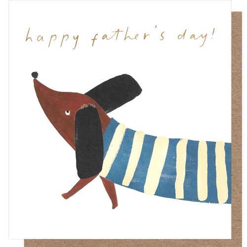 Caroline Gardner Happy Fathers Day Sausage Dog Card