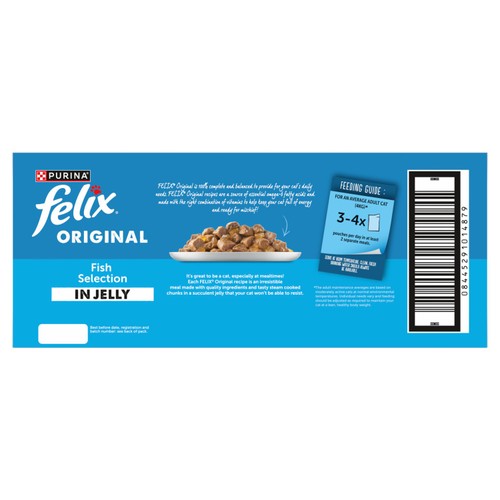 Felix Original Fish Selection in Jelly Wet Cat Food