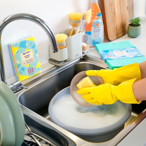 Ocado 6 Fingergrip Sponge Scourers
