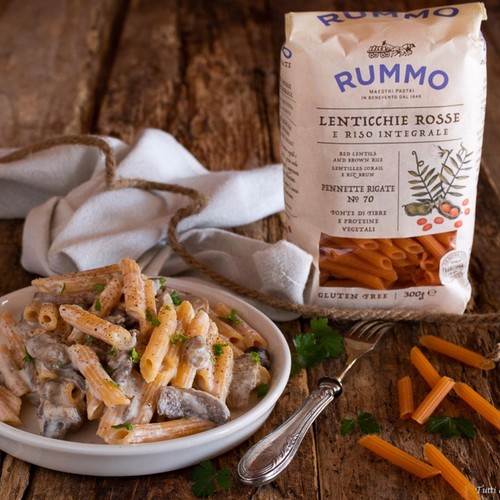 Rummo Gluten Free Lentil Pennette Rigate Lenticchie Rosse Pasta No.70