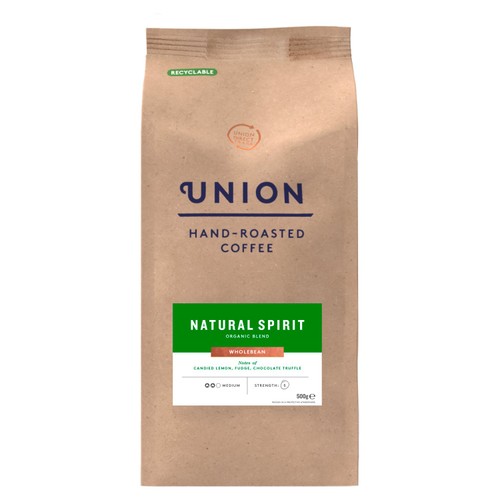 Union Hand-Roasted Coffee Natural Sprit Organic Wholebean
