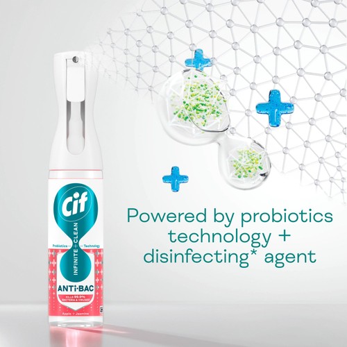 Cif Infinite Clean Anti-Bac All in One Cleaner Spray Apple & Jasmine