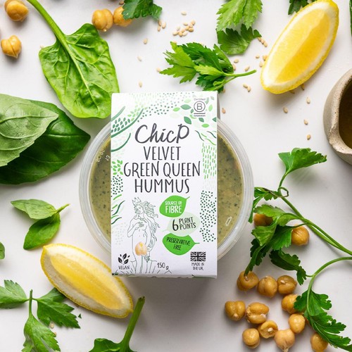 ChicP Velvet Green Queen Hummus