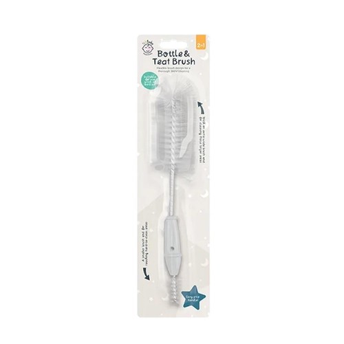 123 Baby Bottle and Teat Brush White