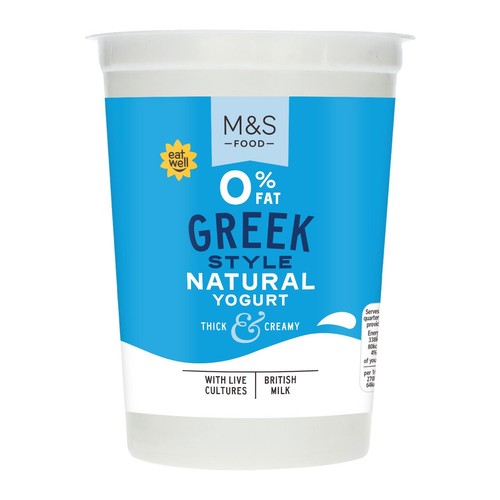 M&S 0% Fat Greek Style Natural Yogurt