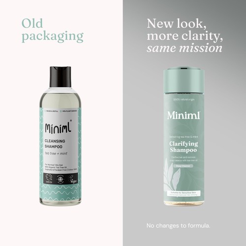 Miniml Clarifying Shampoo Refreshing Tea Tree & Mint