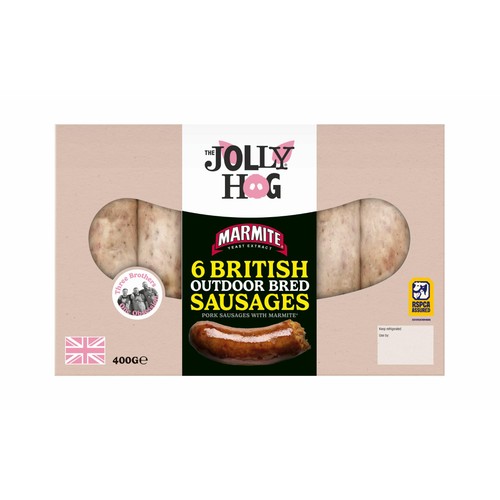 The Jolly Hog Pork & Marmite Sausages