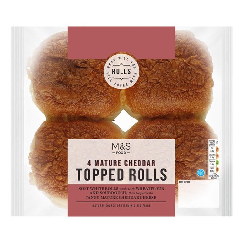 M&S Mature Cheddar Topped Rolls