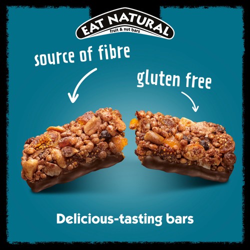 Eat Natural Fibre Packed Dark Chocolate & Sea Salt Bars