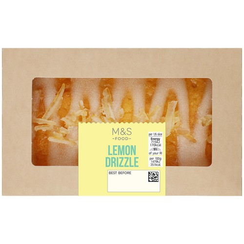 M&S lemon drizzle loaf cake