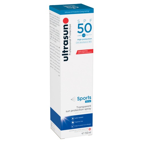 Ultrasun SPF 50 Sports Spray Sunscreen