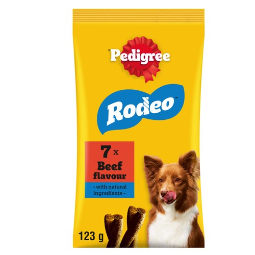 Pedigree Rodeo Adult Dog Treats Beef 