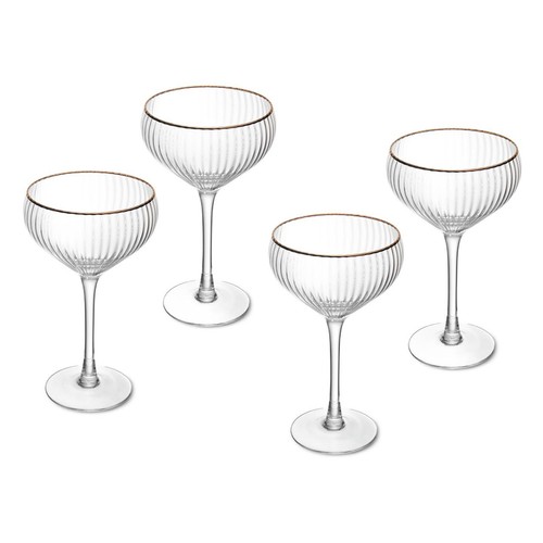 Mikasa Sorrento Champagne Coupe Glasses, 350ml