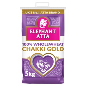 Elephant Atta Chakki Gold Whole Wheat Chapatti Flour 5kg