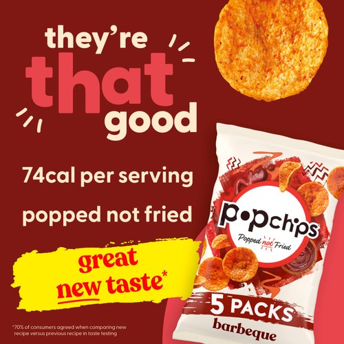 popchips Barbeque Multipack Crisps