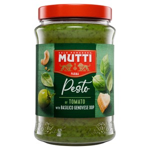Mutti Basil Green Tomato & Parmesan Green Pesto Pasta Sauce
