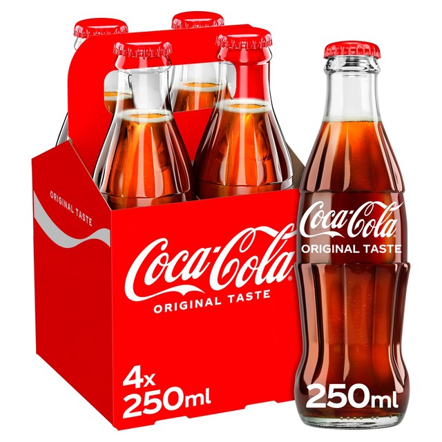 Coca-Cola Original Taste Cola Drink 4 x 250ml