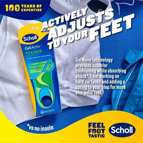 Scholl Gel Activ Trainer Insoles Large