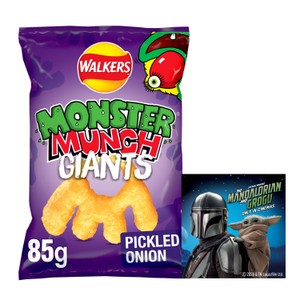 Walkers Monster Munch Giants Pickled Onion Sharing Bag Snacks