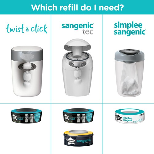 Disposal System Tommee Tippee Twist Sangenic Refill Tommee Tippee