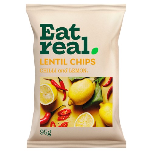 Eat Real Lentil Chips Chilli & Lemon Sharing