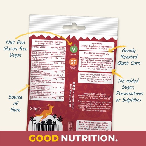 Wallaroo Roasted Peruvian Giant Corn Kernels