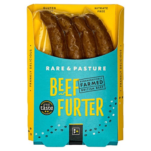 Rare & Pasture Beef Frankfurter Hot Dog