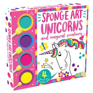 Unicorns and Magical Creatures Sponge Art