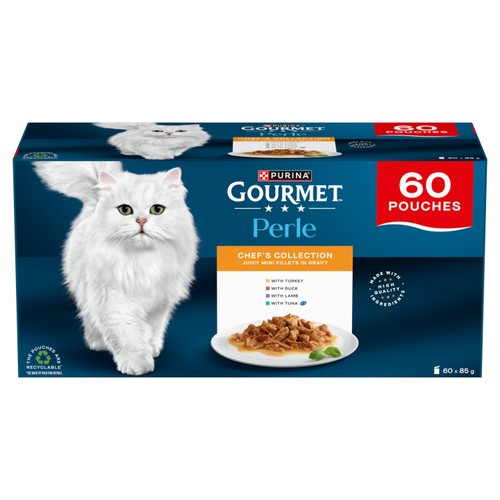 Gourmet Perle Chef's Collection in Gravy MSC Wet Cat Food
