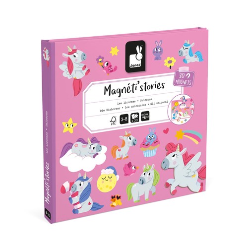 Unicorns, Magneti'stories, Magnetic Book With 30 Magnets