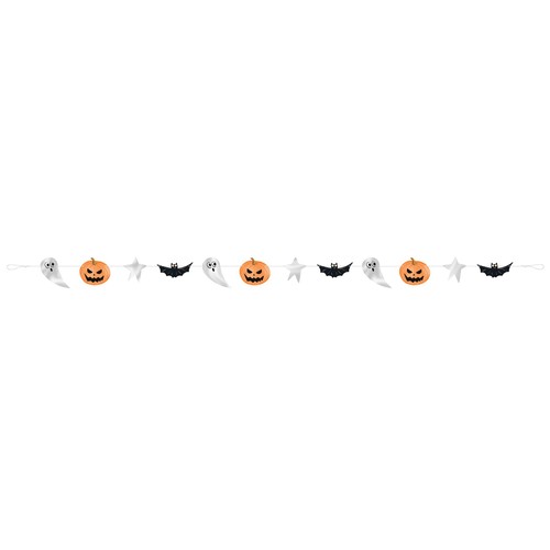 Bats & Boos Foil Garland 7ft