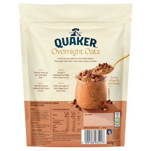 Quaker Mocha Overnight Oats