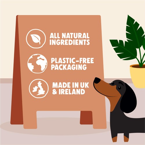 Denzels Peanut Butter Brownie Soft-Baked Bars for Dogs