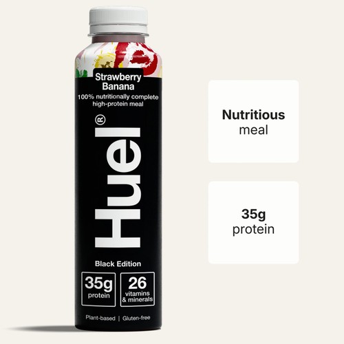 Huel Ready To Drink Black Edition Strawberry & Banana